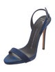 Giuseppe Zanotti Satin Slingback Sandals