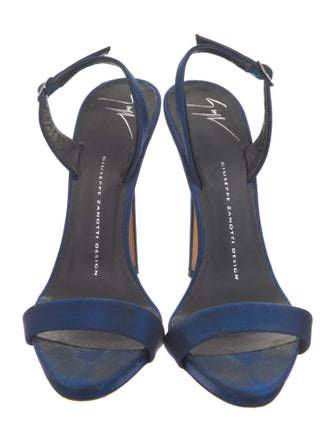 Giuseppe Zanotti Satin Slingback Sandals