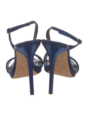 Giuseppe Zanotti Satin Slingback Sandals