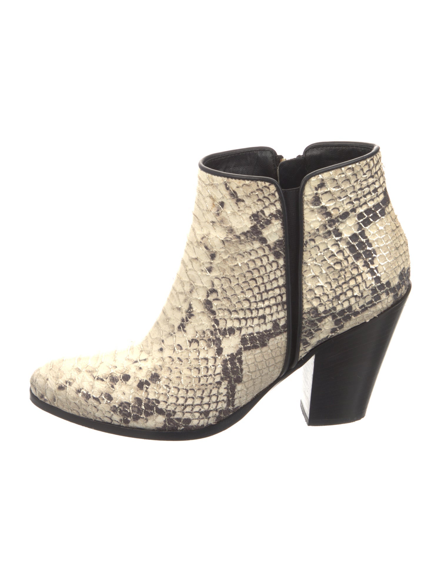 Giuseppe Zanotti Leather Animal Print Boots