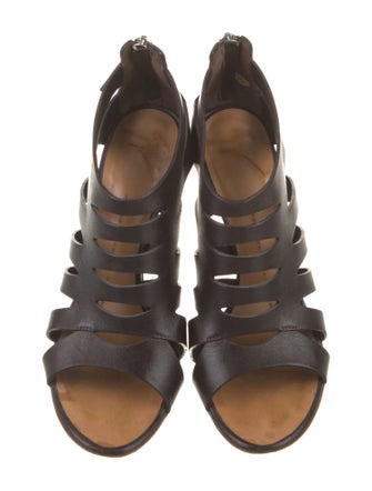 Giuseppe Zanotti Leather Cutout Accent Sandals