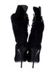 Giuseppe Zanotti Suede Chain-Link Accents Lace-Up Boots