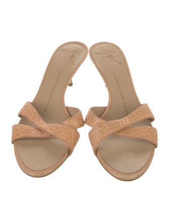 Giuseppe Zanotti Leather Slides