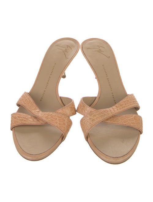 Giuseppe Zanotti Leather Slides