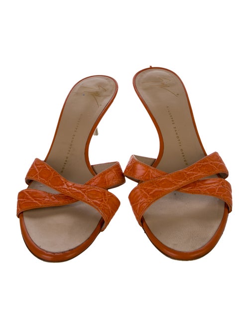 Giuseppe Zanotti Leather Slides