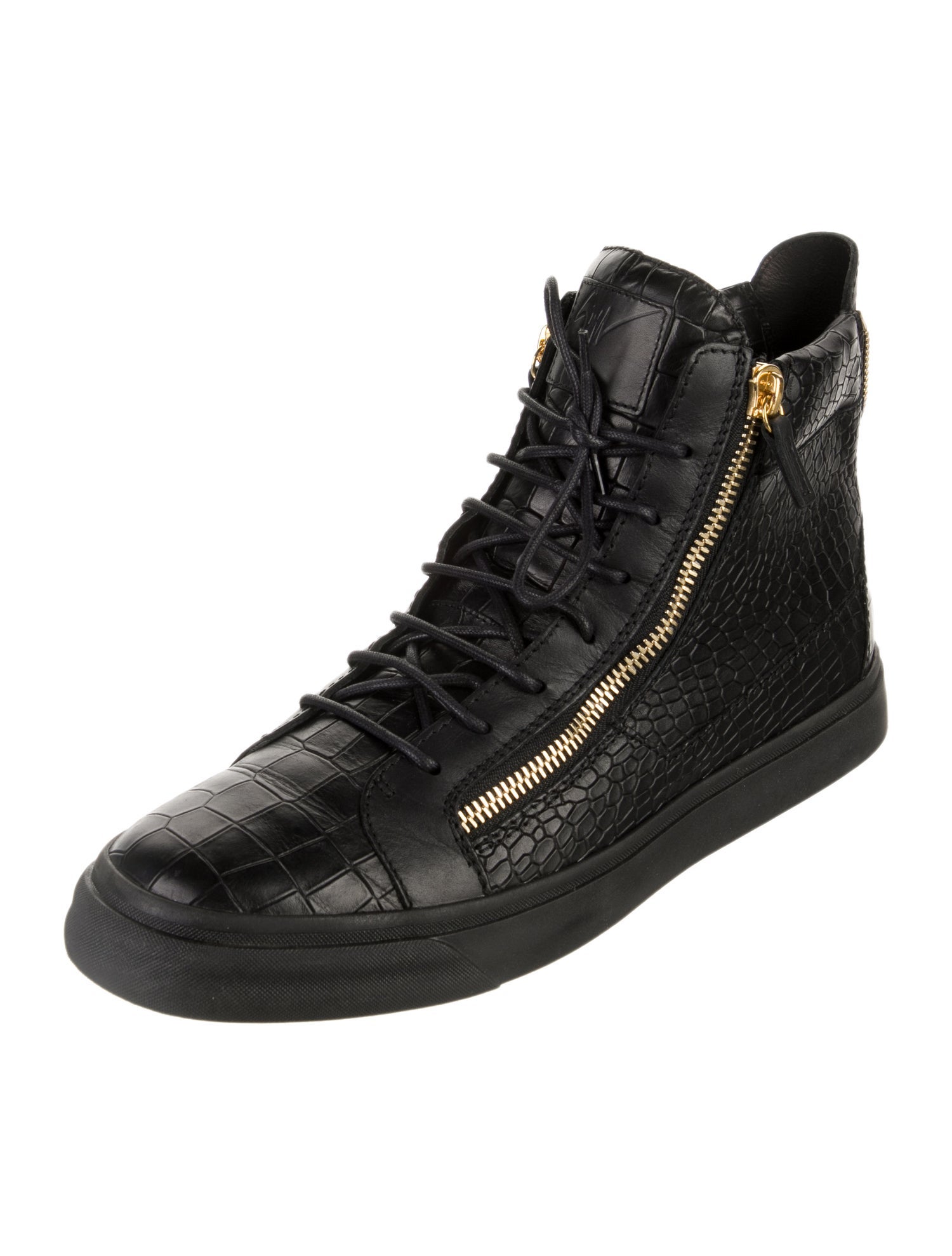 Giuseppe Zanotti Embossed Leather Sneakers