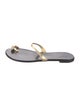 Giuseppe Zanotti Leather Crystal Embellishments Slides