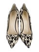 Giuseppe Zanotti Ponyhair Animal Print Slingback Pumps