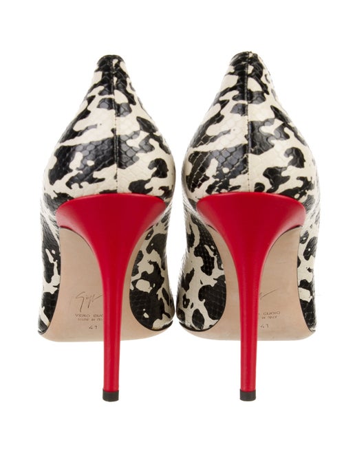 Giuseppe Zanotti Ponyhair Animal Print Slingback Pumps