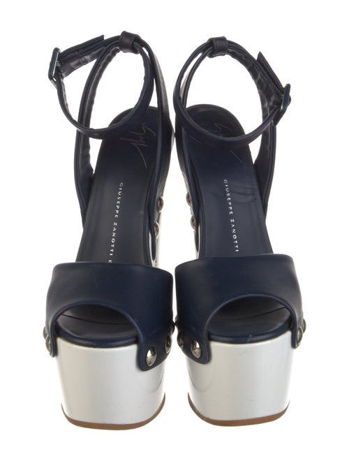 Giuseppe Zanotti Leather Studded Accents Sandals