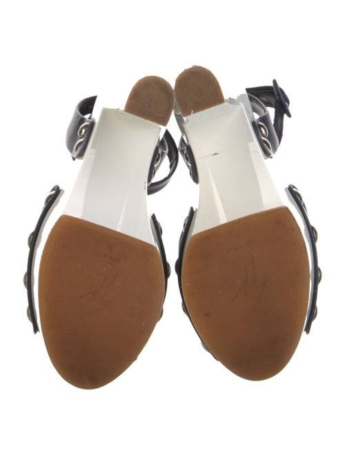 Giuseppe Zanotti Leather Studded Accents Sandals