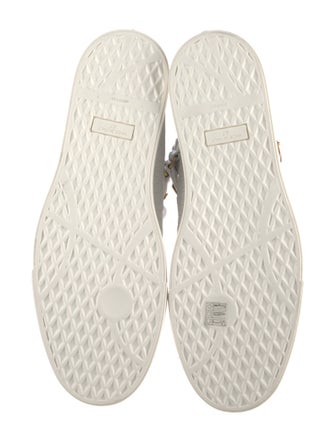 Giuseppe Zanotti Embossed Leather Colorblock Pattern Sneakers