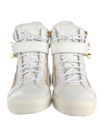 Giuseppe Zanotti Spike Accents Leather Sneakers