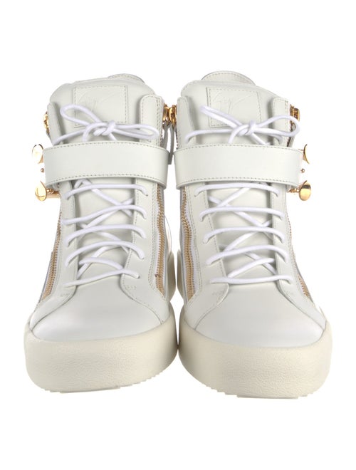 Giuseppe Zanotti Spike Accents Leather Sneakers