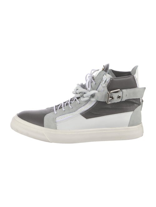 Giuseppe Zanotti Leather Colorblock Pattern Sneakers
