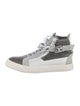 Giuseppe Zanotti Leather Colorblock Pattern Sneakers