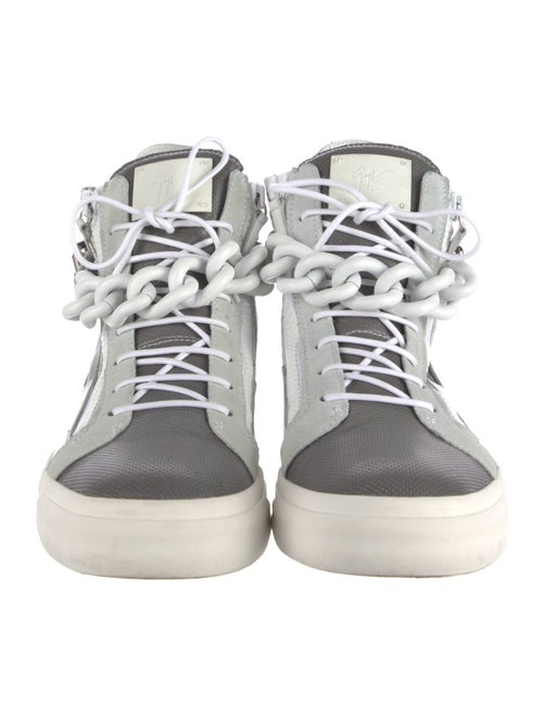 Giuseppe Zanotti Leather Colorblock Pattern Sneakers