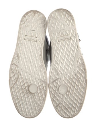 Giuseppe Zanotti Leather Colorblock Pattern Sneakers