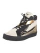 Giuseppe Zanotti Leather Colorblock Pattern Sneakers