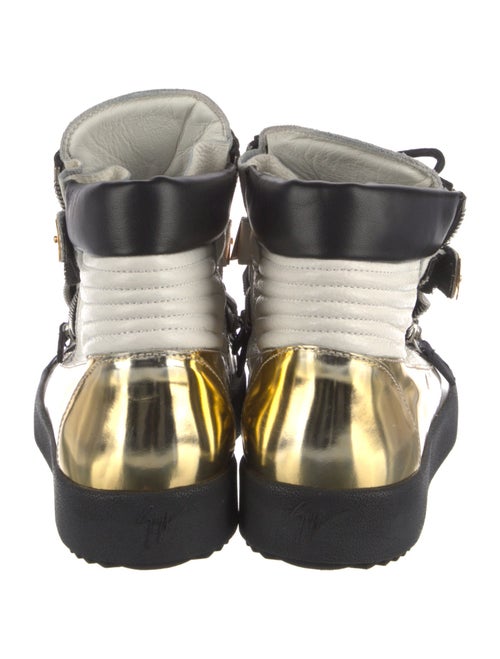 Giuseppe Zanotti Leather Colorblock Pattern Sneakers