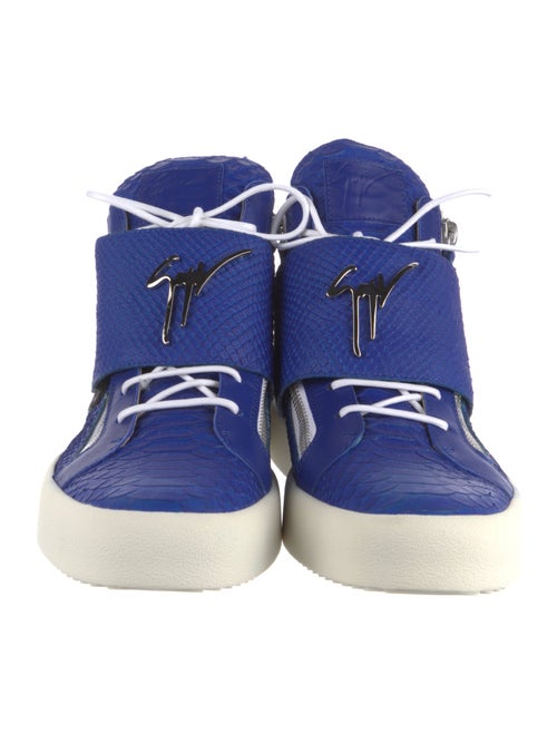 Giuseppe Zanotti Leather Colorblock Pattern Sneakers