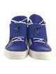 Giuseppe Zanotti Leather Colorblock Pattern Sneakers
