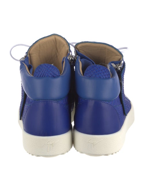 Giuseppe Zanotti Leather Colorblock Pattern Sneakers