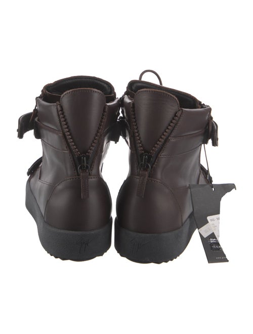 Giuseppe Zanotti Leather Colorblock Pattern Sneakers