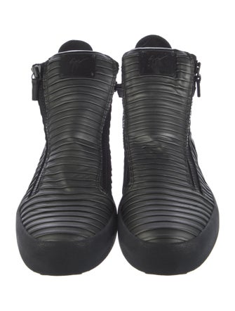 Giuseppe Zanotti Leather Colorblock Pattern Sneakers