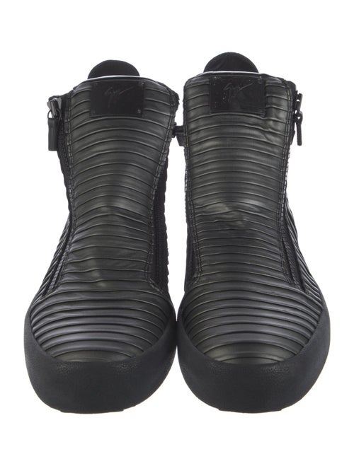 Giuseppe Zanotti Leather Colorblock Pattern Sneakers