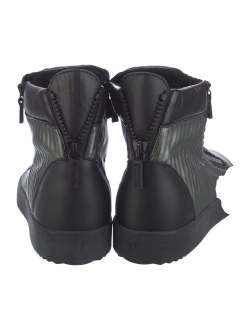 Giuseppe Zanotti Leather Colorblock Pattern Sneakers