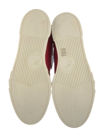 Giuseppe Zanotti Leather Colorblock Pattern Sneakers