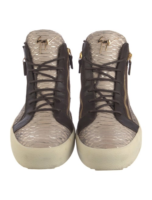 Giuseppe Zanotti Leather Animal Print Sneakers