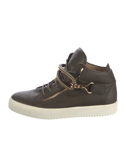 Giuseppe Zanotti Leather Colorblock Pattern Sneakers