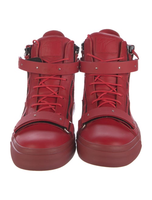 Giuseppe Zanotti Leather Striped Sneakers