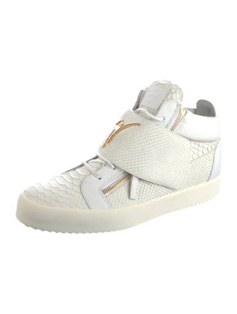 Giuseppe Zanotti Spike Accents Leather Sneakers