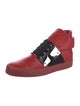 Giuseppe Zanotti Leather Colorblock Pattern Athletic Sneakers
