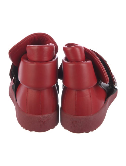 Giuseppe Zanotti Leather Colorblock Pattern Athletic Sneakers