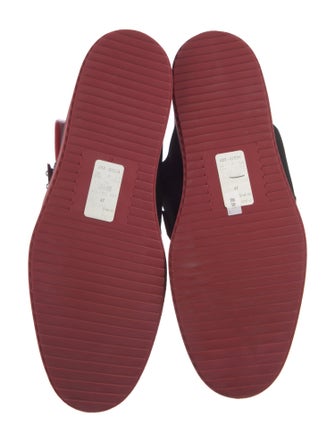 Giuseppe Zanotti Leather Colorblock Pattern Athletic Sneakers