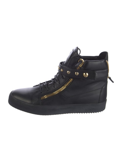 Giuseppe Zanotti Leather Studded Accents Sneakers