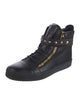 Giuseppe Zanotti Leather Studded Accents Sneakers