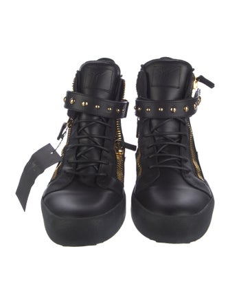 Giuseppe Zanotti Leather Studded Accents Sneakers