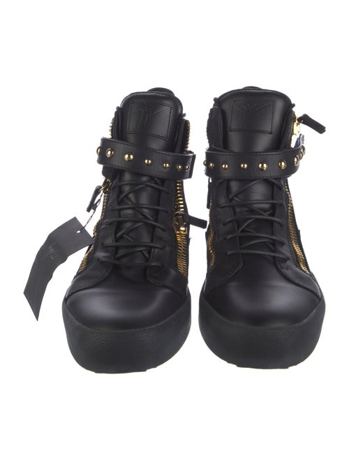Giuseppe Zanotti Leather Studded Accents Sneakers