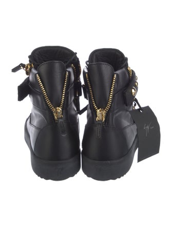 Giuseppe Zanotti Leather Studded Accents Sneakers
