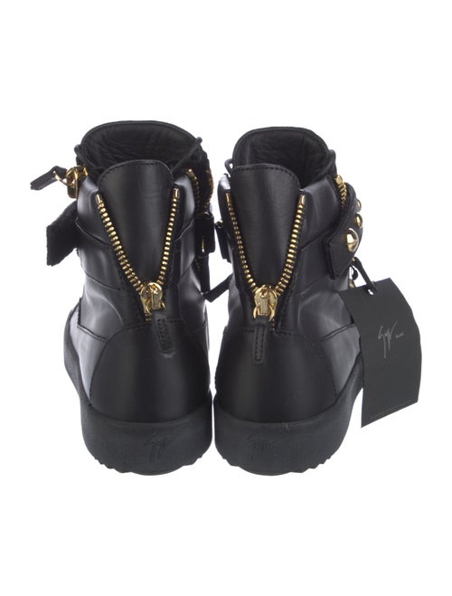 Giuseppe Zanotti Leather Studded Accents Sneakers