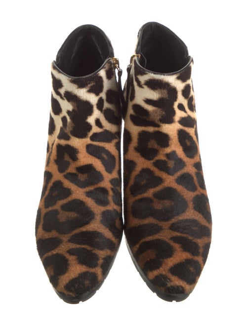Giuseppe Zanotti Ponyhair Animal Print Western Boots