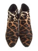 Giuseppe Zanotti Ponyhair Animal Print Western Boots