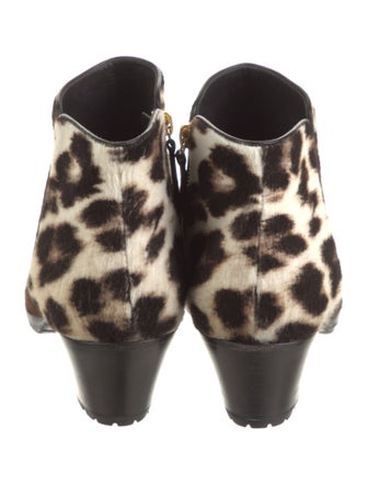 Giuseppe Zanotti Ponyhair Animal Print Western Boots