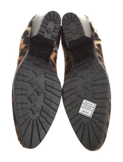 Giuseppe Zanotti Ponyhair Animal Print Western Boots