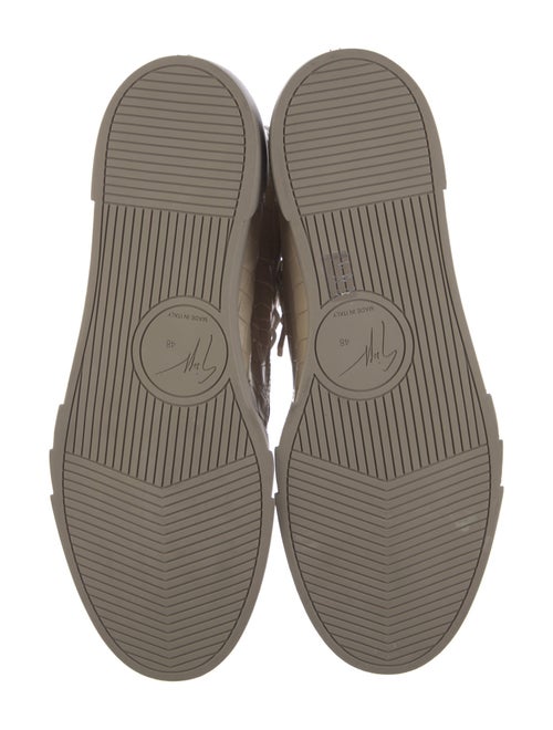 Giuseppe Zanotti Embossed Leather Animal Print Sneakers